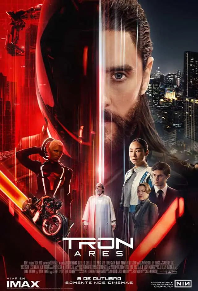 Pôster oficial do filme Tron: Ares
