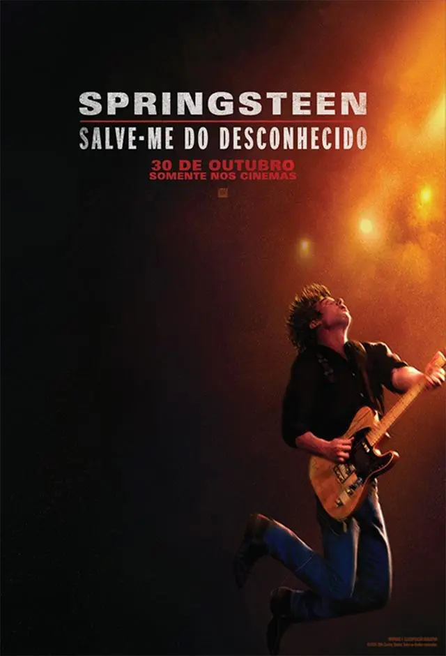 Pôster oficial do filme Springsteen: Salve-me Do Desconhecido